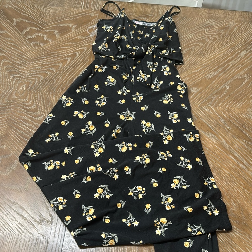 No Boundaries Floral Romper, L
